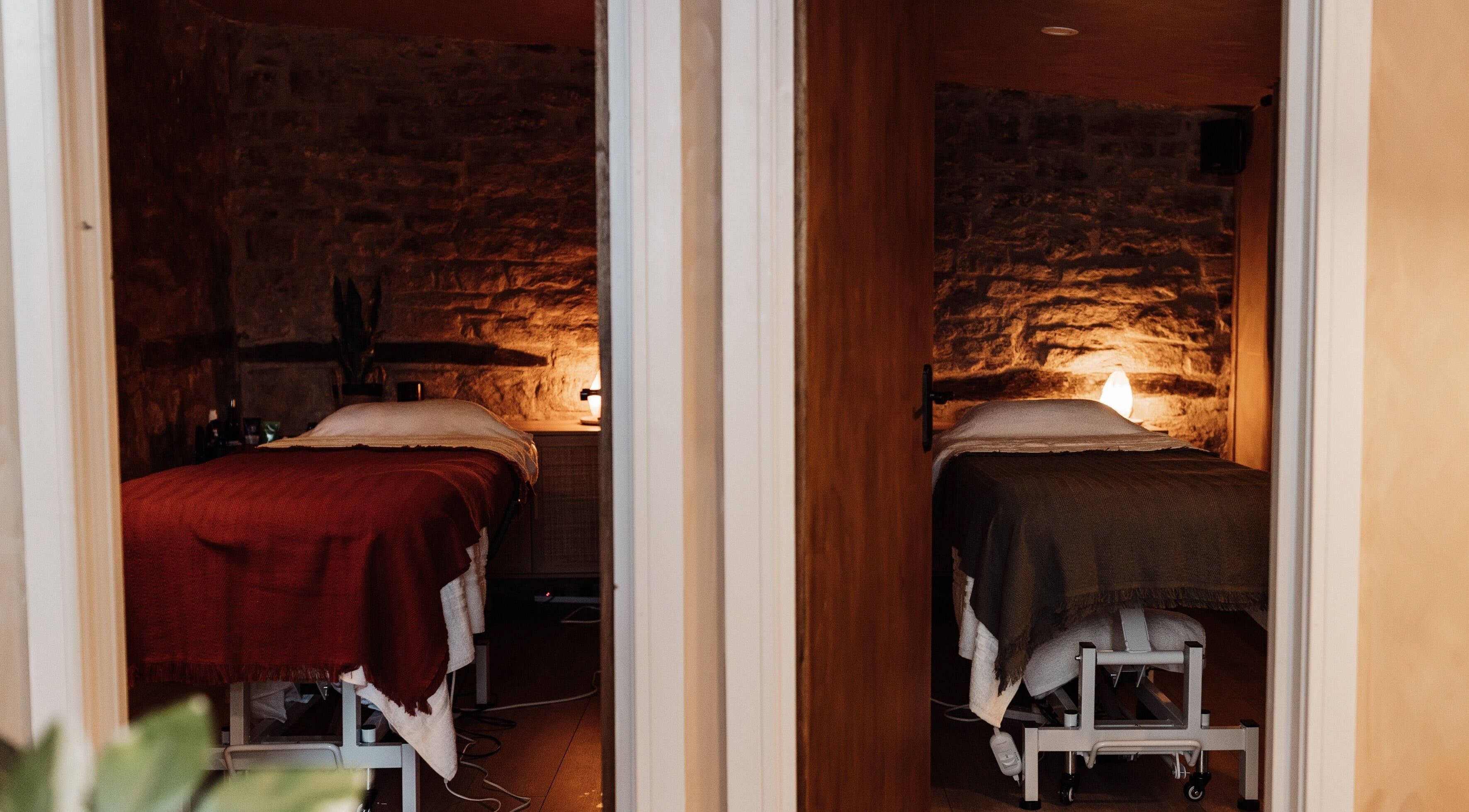 Peaceful therapy rooms at House of Soul Feniscowles, Feniscowles, England, GB with warm lighting and comfy beds.