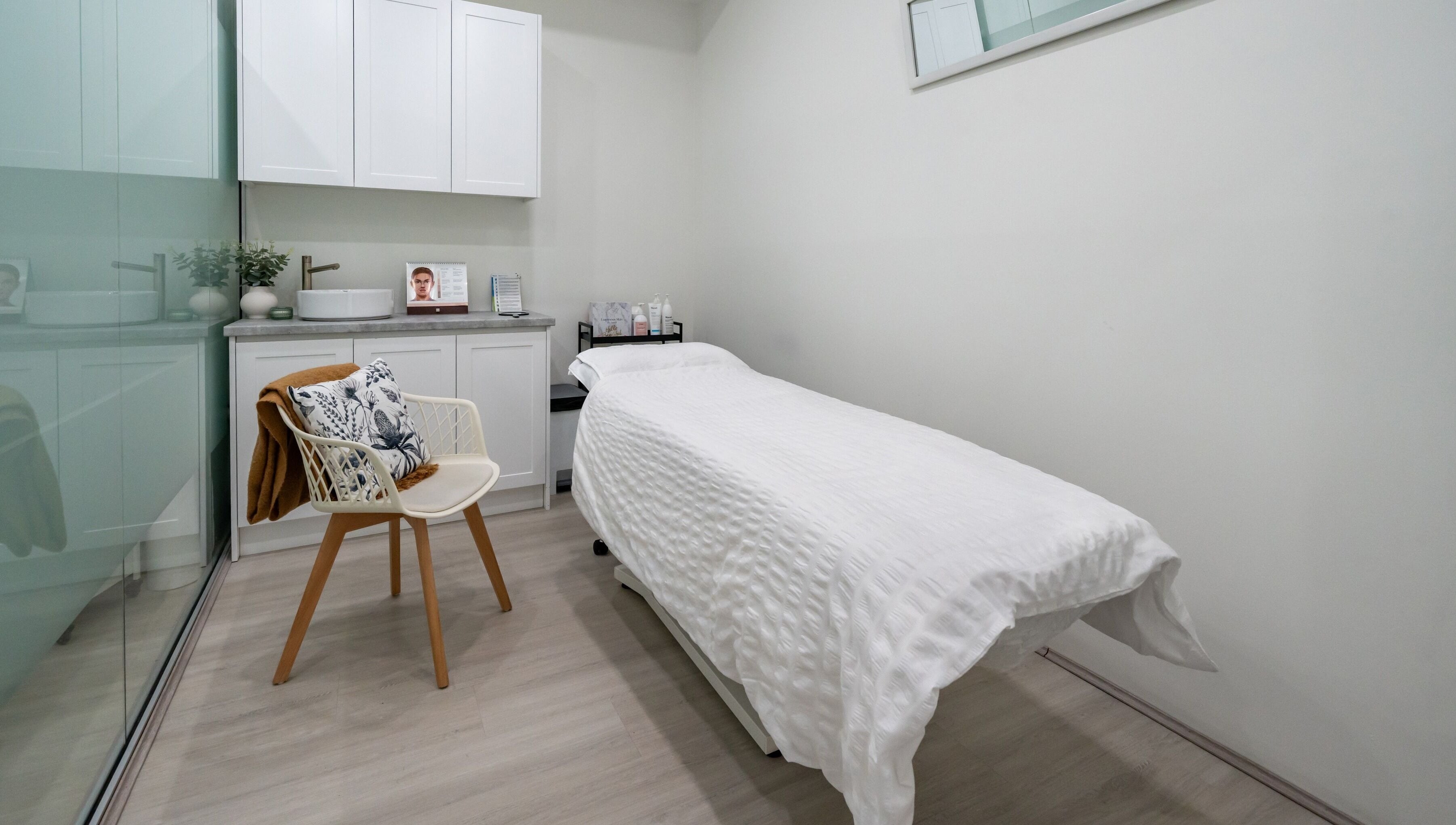 Relaxing treatment room at Luminous Skin by Amal in Rockdale, New South Wales, AU with cozy decor.