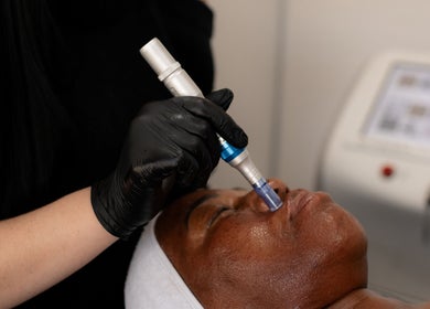 Facial treatment at HelloWoman Faerie Glen, Pretoria, Gauteng, ZA with advanced equipment.