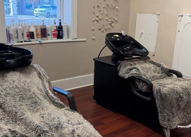 Luxurious hair wash stations at Obsession Hair & Body, Gawler, South Australia offering comfort and style.