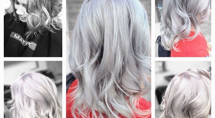 Stunning silver hairstyles at Hairbyscot in Washington, Missouri, US. Elegant curls and smooth textures.