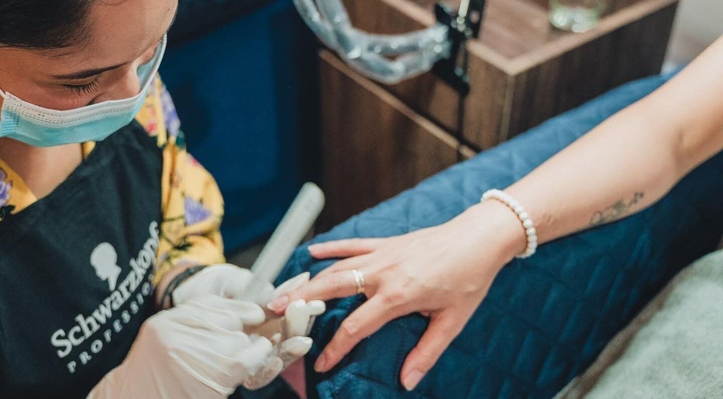 Manicure session at Ainrtistry (Home Studio), Singapore, featuring professional nail care.