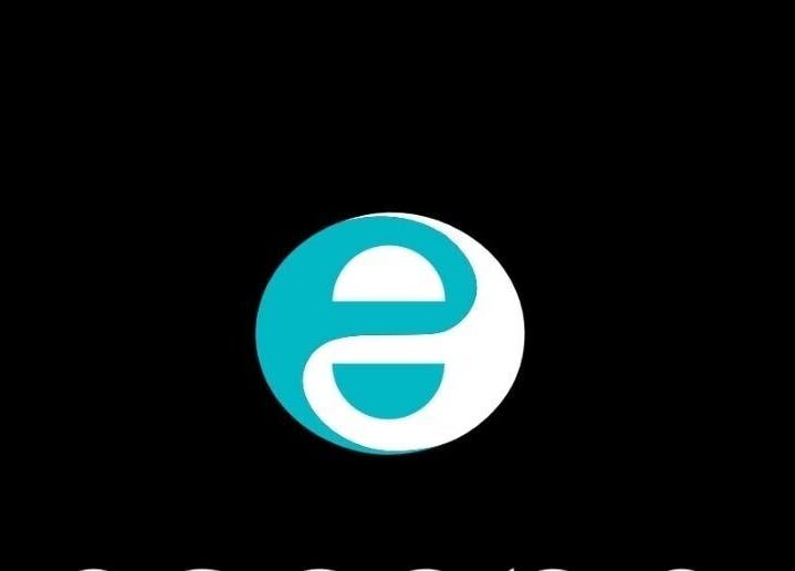 Escape Hair & Beauty logo in black and turquoise, London, England, GB.