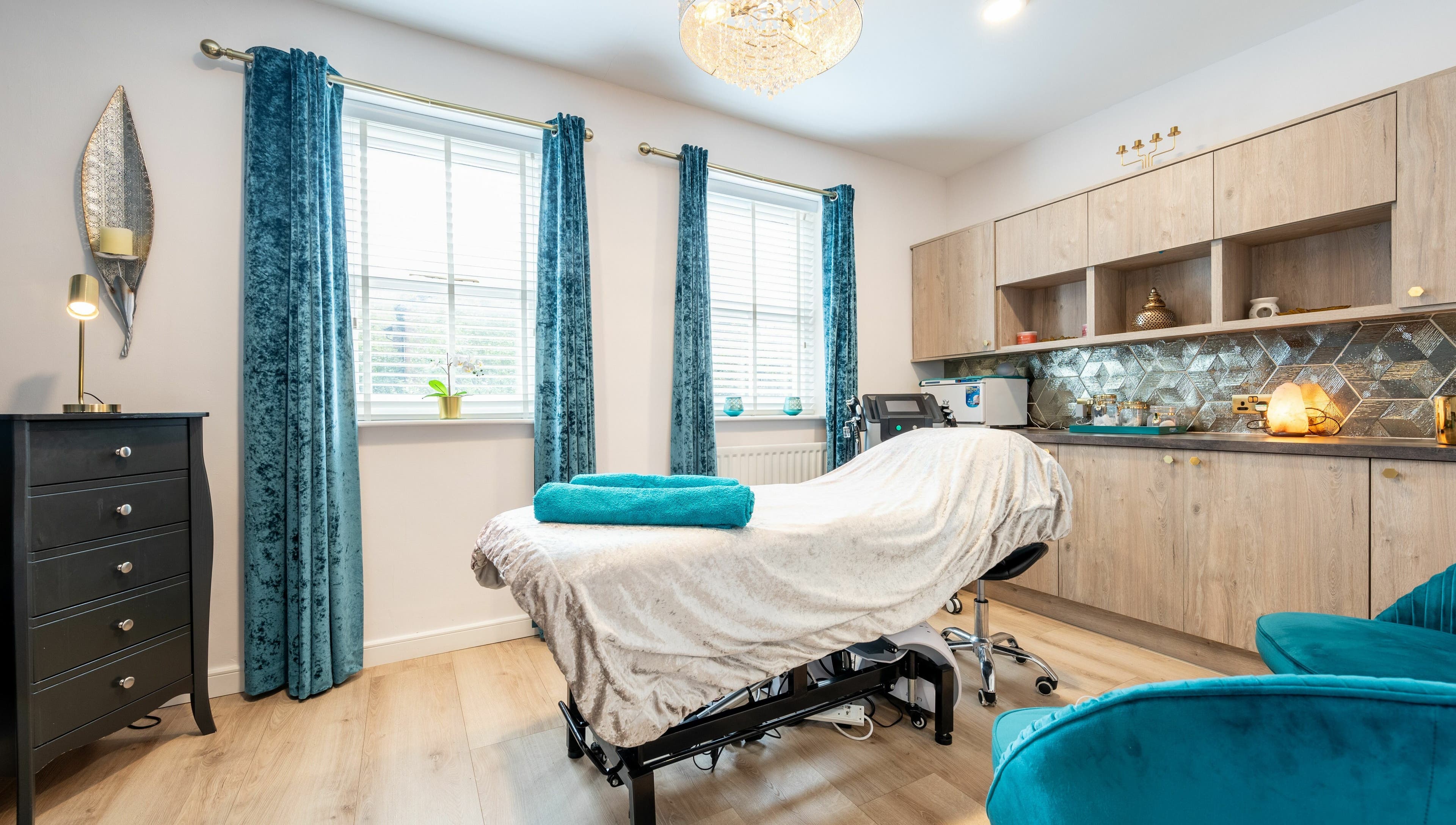 Tranquil treatment room at Body Perfection, Willenhall, England, GB, featuring plush decor and soothing ambience.