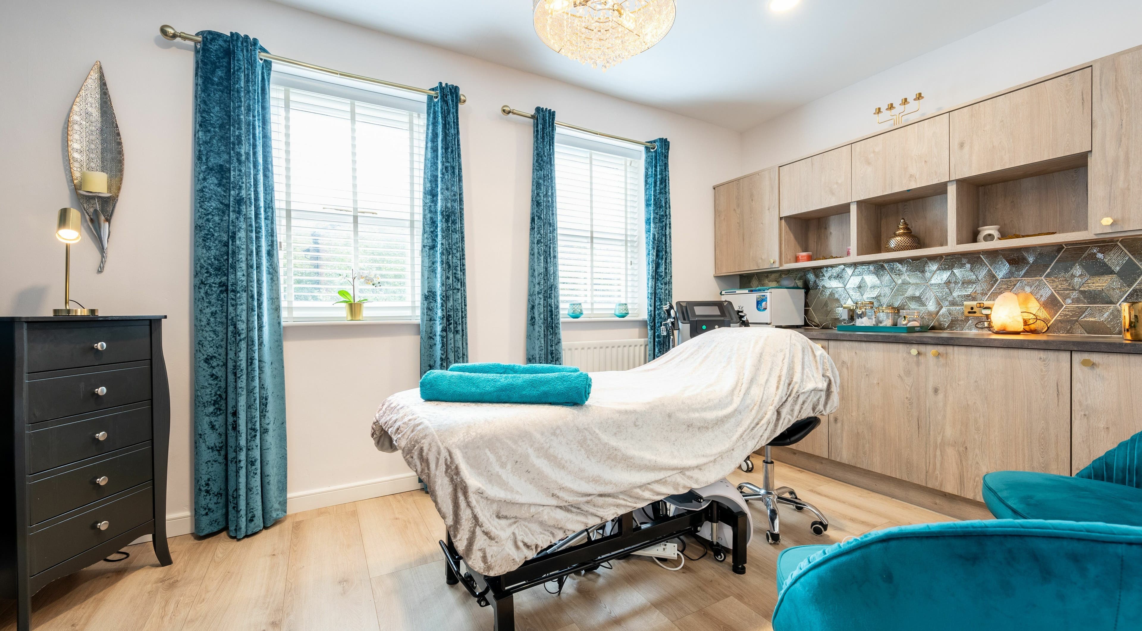 Tranquil treatment room at Body Perfection, Willenhall, England, GB, featuring plush decor and soothing ambience.