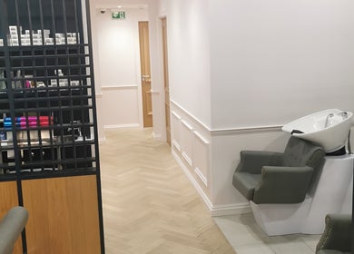 Modern interior with salon equipment at FAB Facial Aesthetics & Beauty in Dunstable, England, GB.