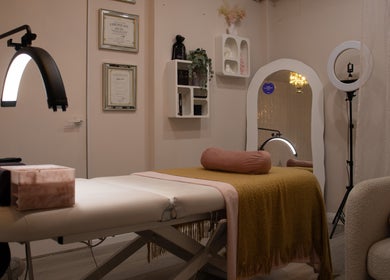Serene treatment room at Reborn Lash Boutique | Sanctuary Cove, Gold Coast, Queensland, AU offering relaxation.