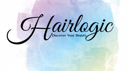 Elegant Hair Logic logo with colorful background, Alberton, Gauteng, ZA.