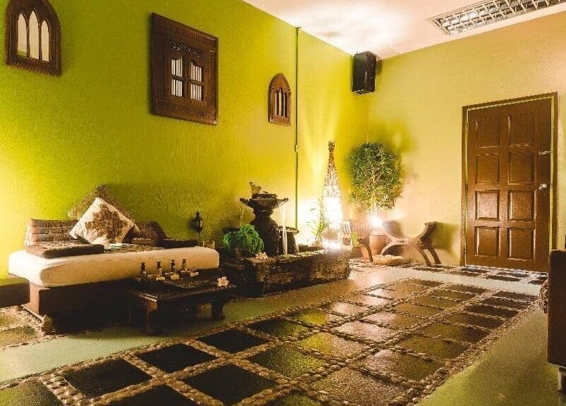 Relaxing room at Khatulistiwa Spa - Johor with cozy seating and ambient lighting, Johor, Johor, MY.