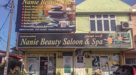 Exterior of Nanie Beauty Salon and Spa located in Kota Bharu, Kelantan, MY, showcasing their welcoming signage.