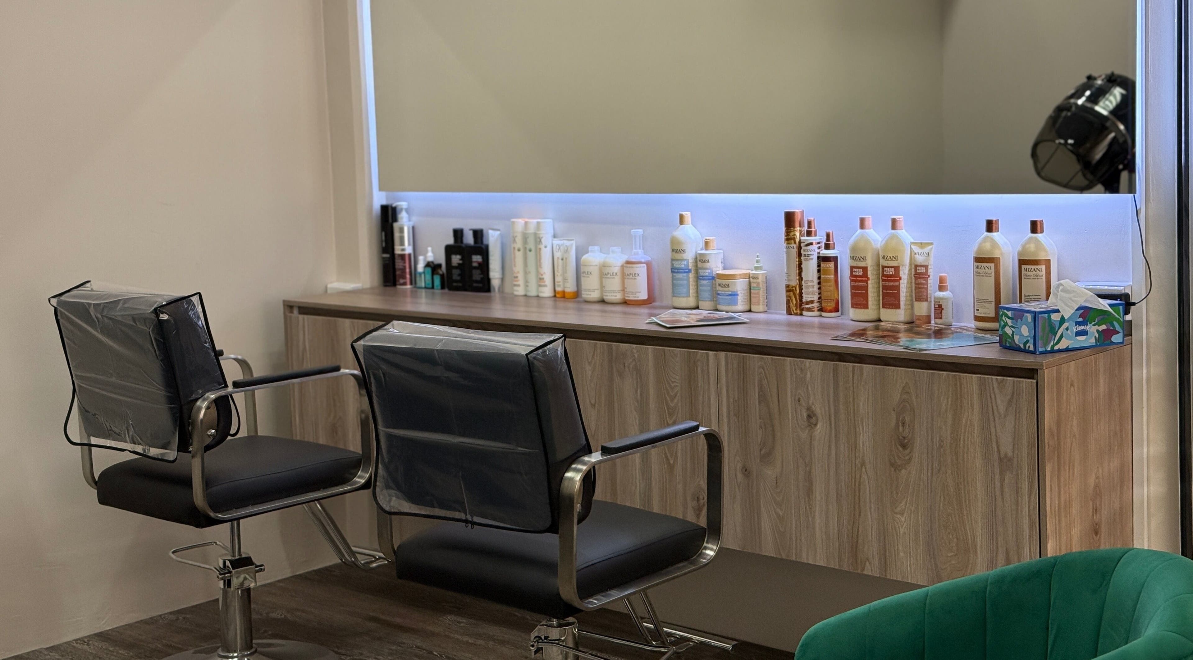 Elegant beauty chairs and products at Enhance Aesthetics in Canaan, Tobago, TT for ultimate relaxation.