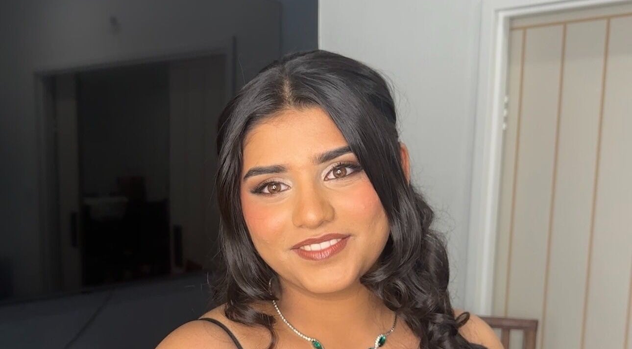 Client with elegant makeup at Shantelle Barry Hair & Makeup, Gordonvale, Queensland, AU.