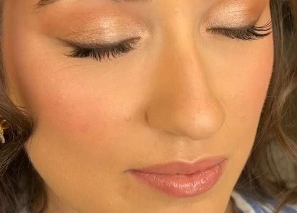 Elegant makeup with shimmering eyeshadow at Shantelle Barry Hair & Makeup, Gordonvale, Queensland, AU.