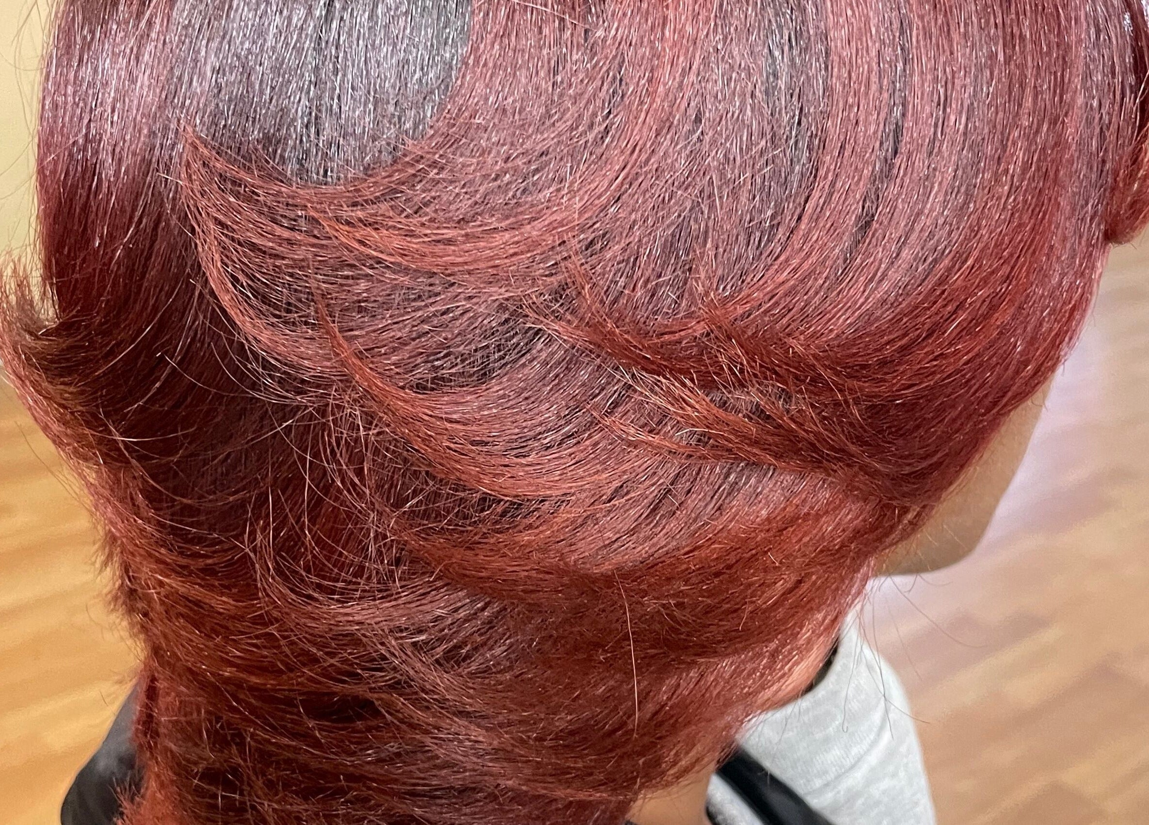 Gorgeous auburn hairstyle at 3570 Warrensville Center rd Shaker Heights oh 44122, Ohio, US salon.