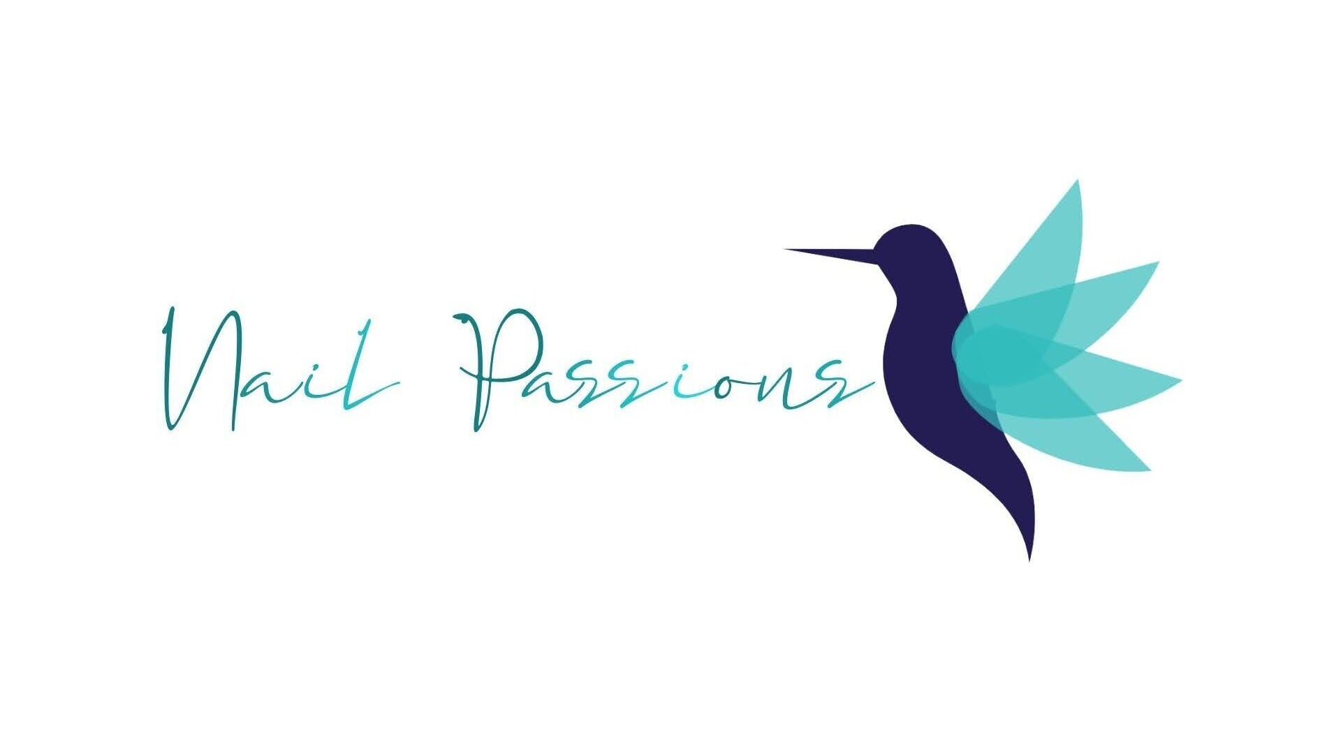 Nail Passions logo featuring a stylish hummingbird design in Pretoria, Gauteng, ZA.