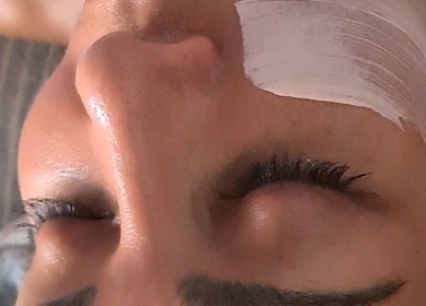 Close-up of a spa facial at Hills Holistic Spa, Gables, New South Wales, AU, showcasing a creamy mask.