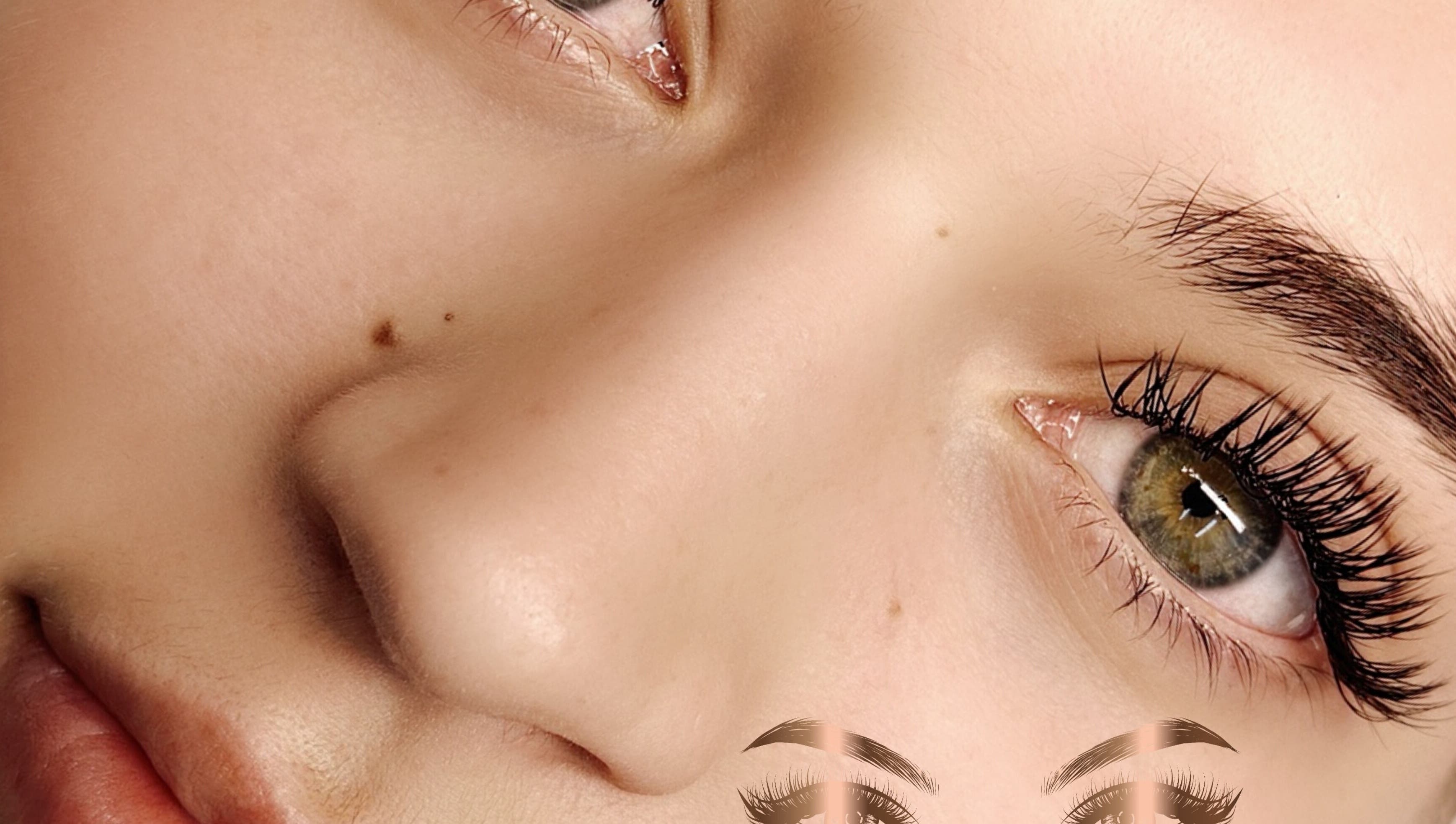 Close-up of lush lashes at Cherry Lashes Beauty and Brows, Boksburg, Gauteng, ZA.