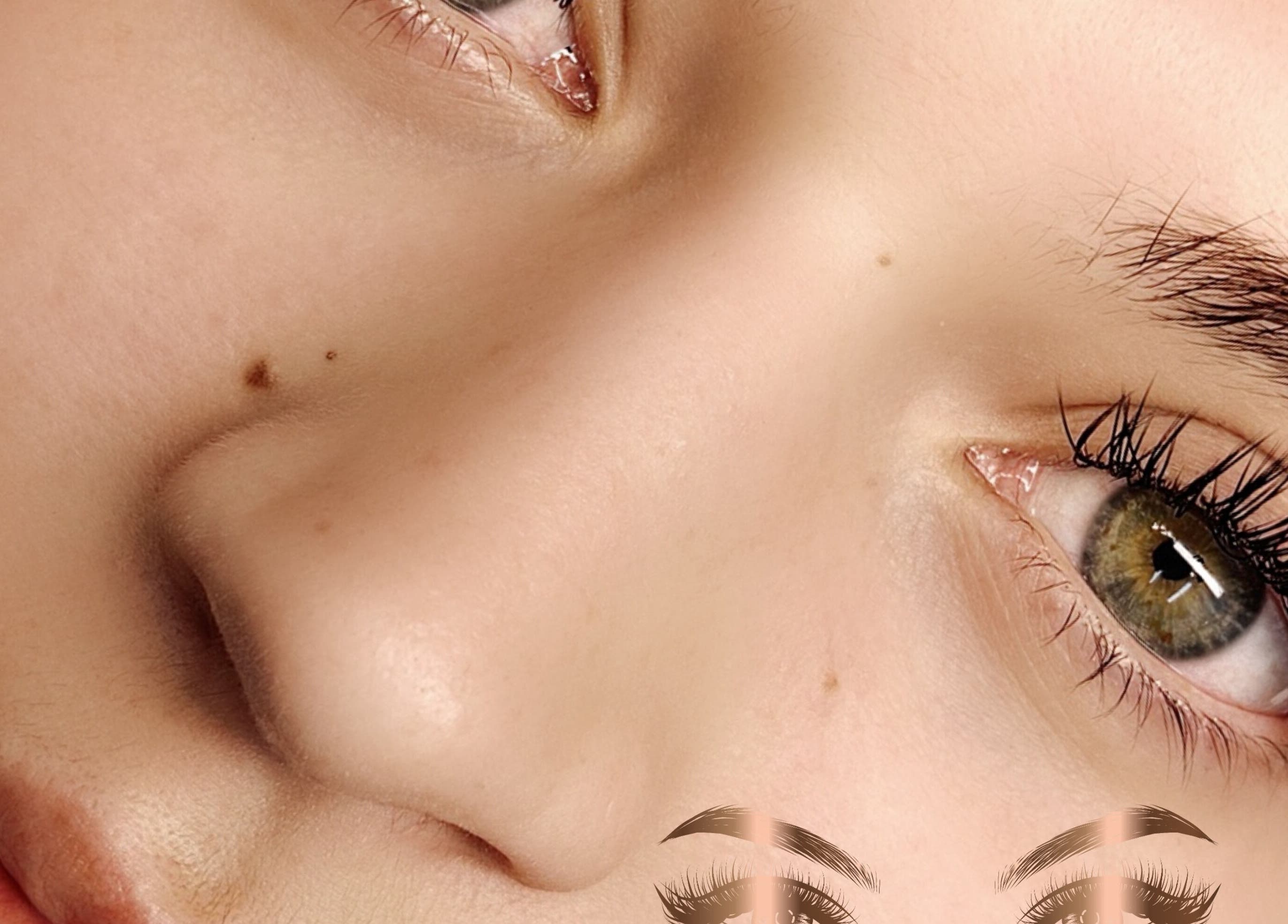 Close-up of lush lashes at Cherry Lashes Beauty and Brows, Boksburg, Gauteng, ZA.