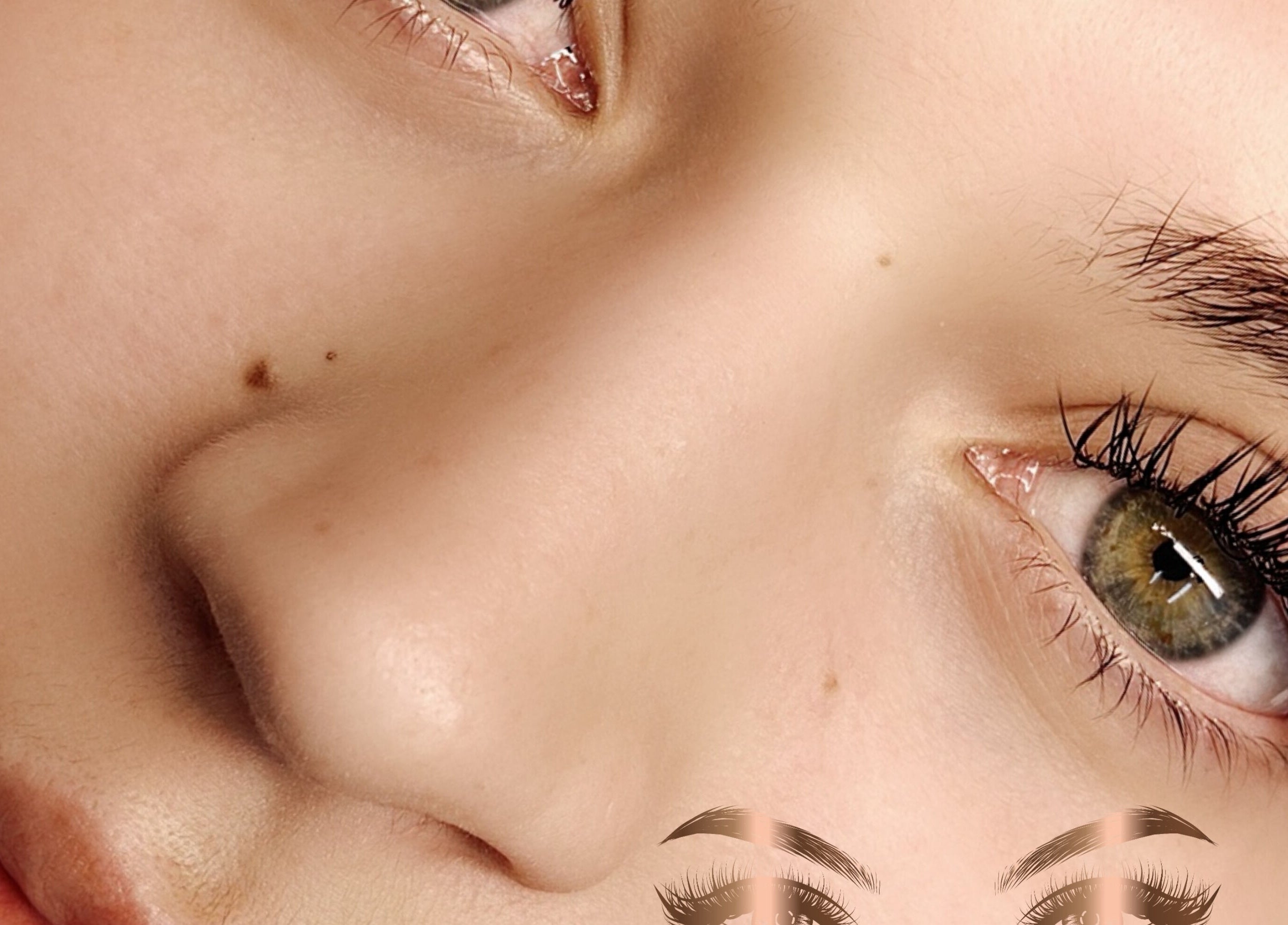 Close-up of lush lashes at Cherry Lashes Beauty and Brows, Boksburg, Gauteng, ZA.