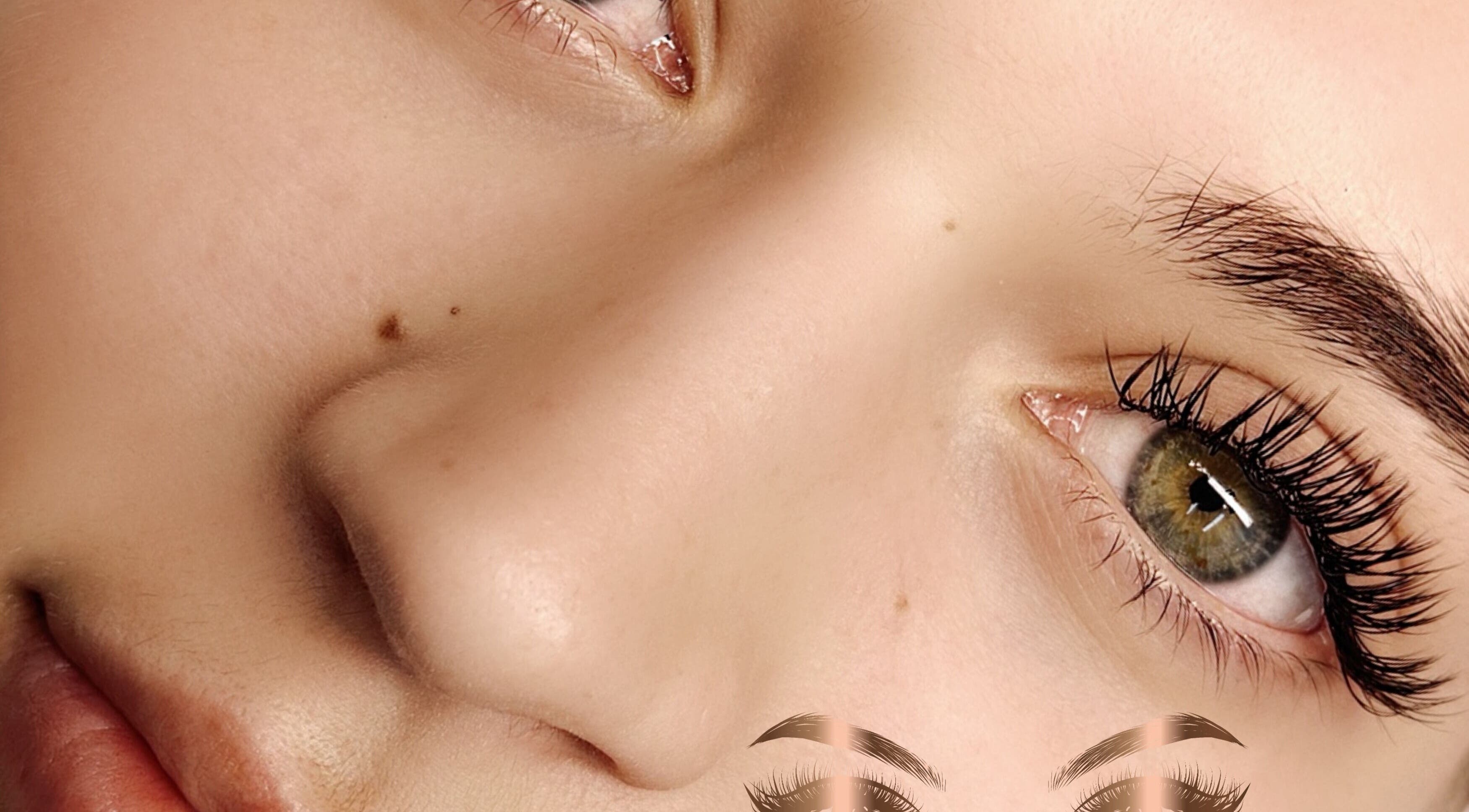 Close-up of lush lashes at Cherry Lashes Beauty and Brows, Boksburg, Gauteng, ZA.