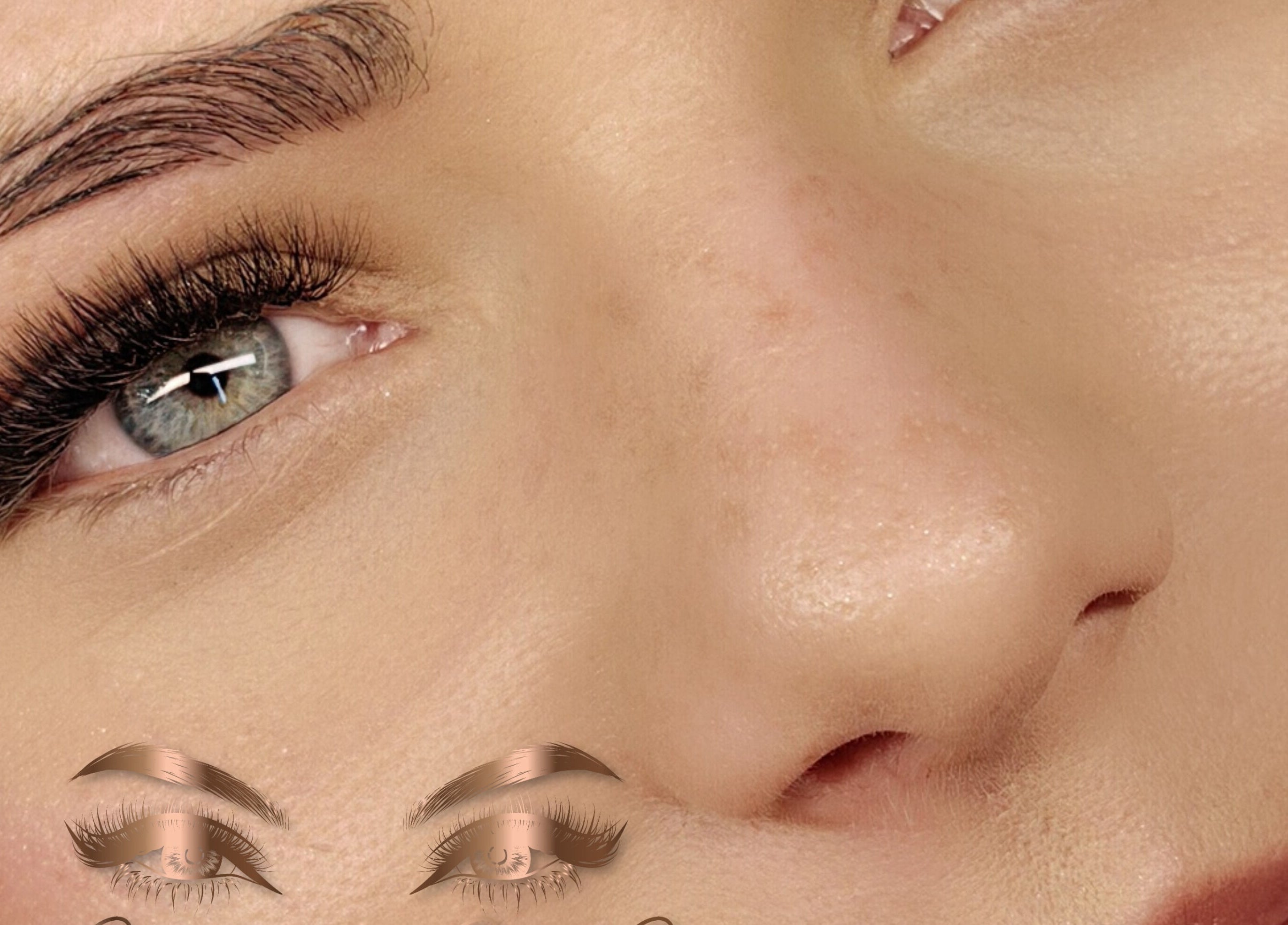 Close-up of lush lashes at Cherry Lashes Beauty and Brows, Boksburg, Gauteng, ZA.