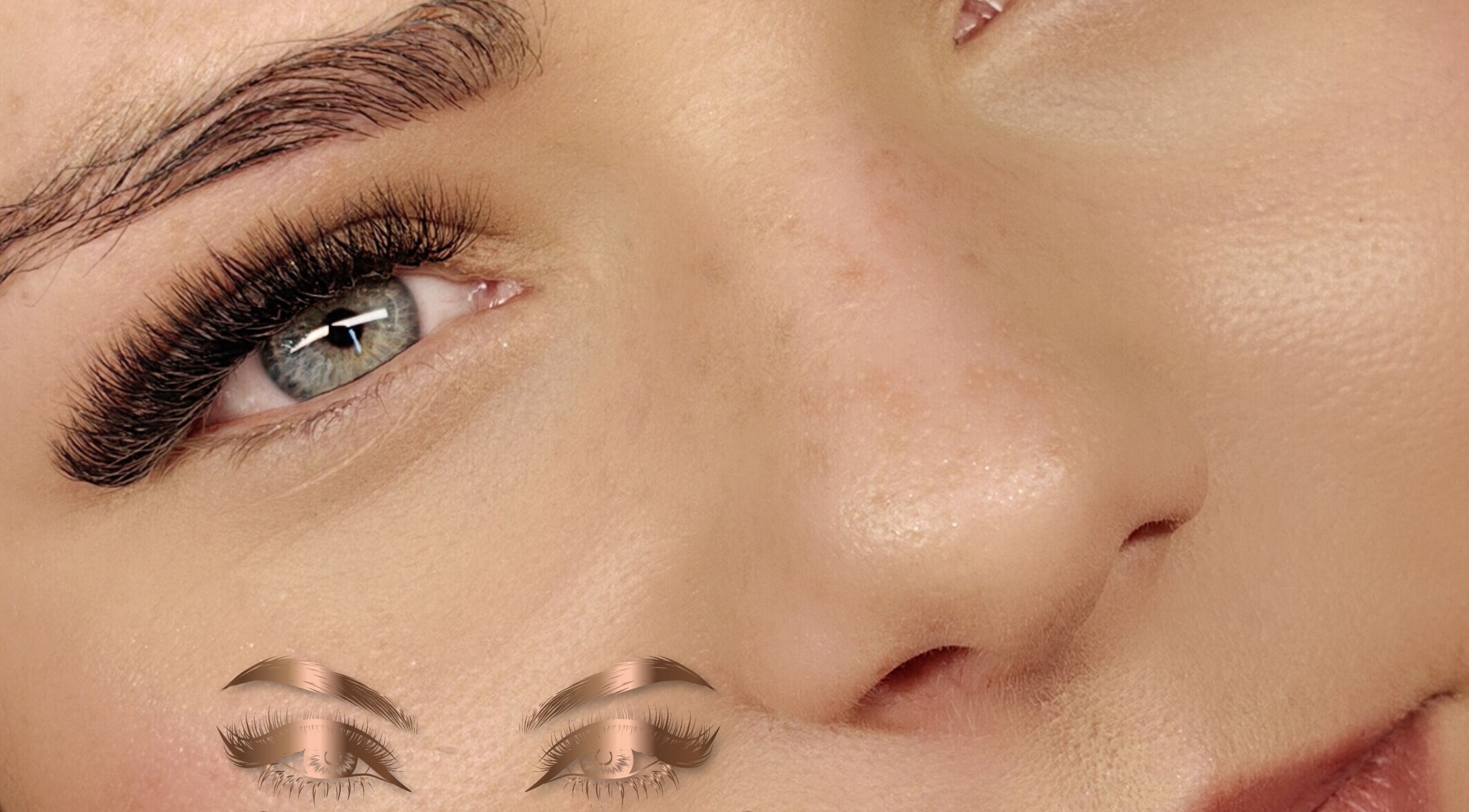 Close-up of lush lashes at Cherry Lashes Beauty and Brows, Boksburg, Gauteng, ZA.