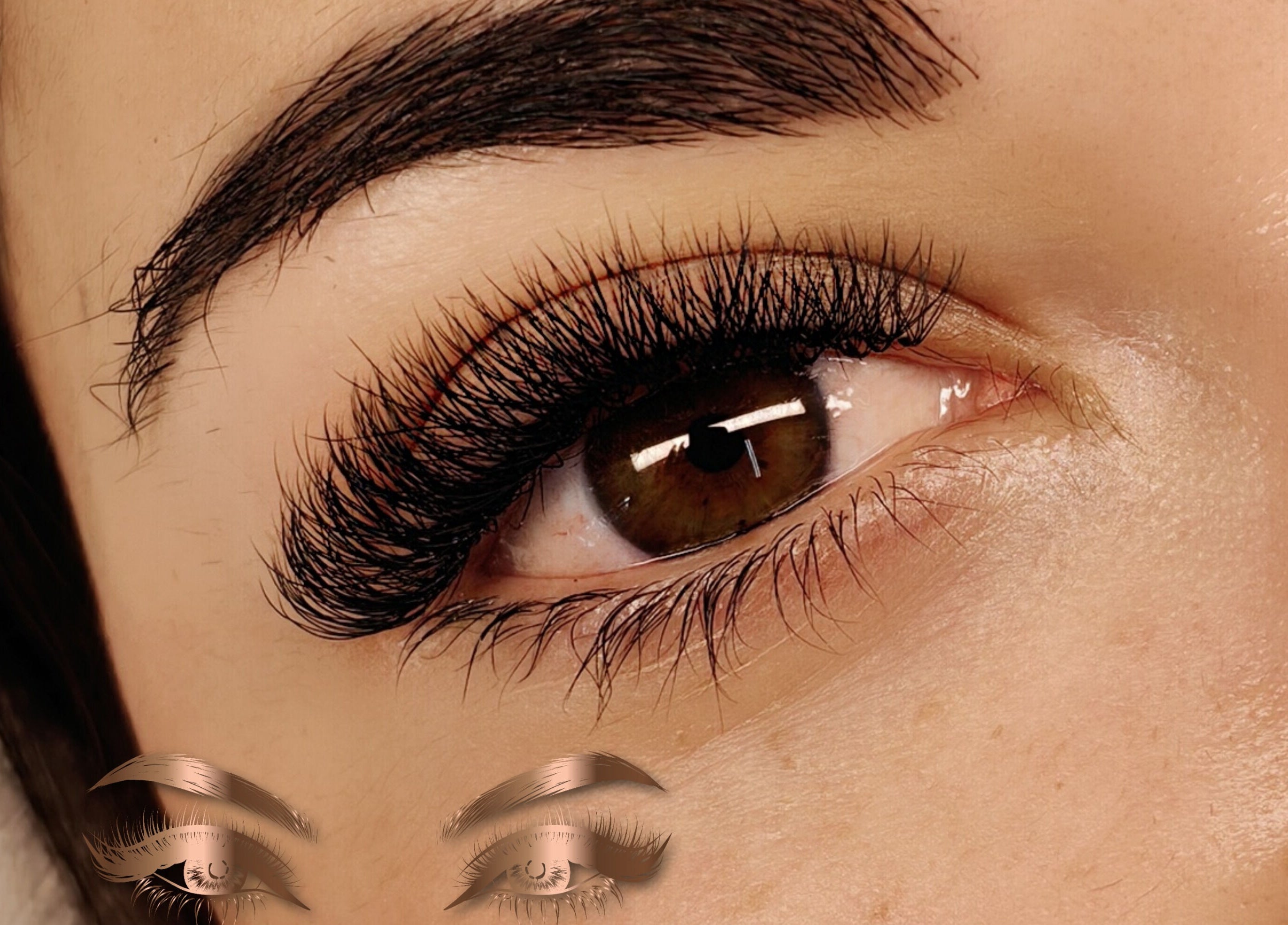 Close-up of elegant lash extension at Cherry Lashes Beauty and Brows, Boksburg, Gauteng, ZA.