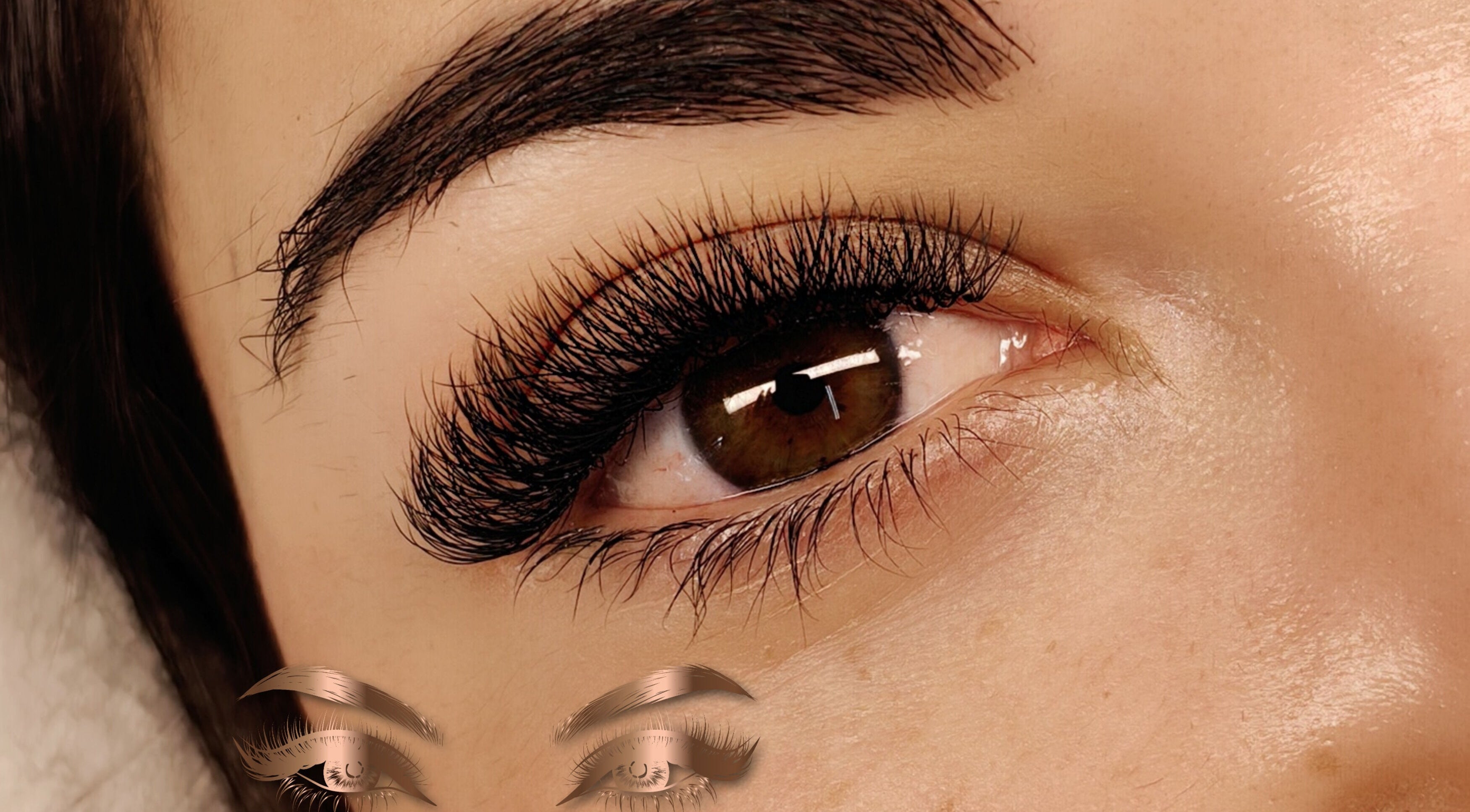 Close-up of elegant lash extension at Cherry Lashes Beauty and Brows, Boksburg, Gauteng, ZA.