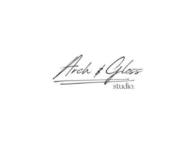 Elegant Arch and Gloss Studio logo design, Auckland, Auckland, NZ.