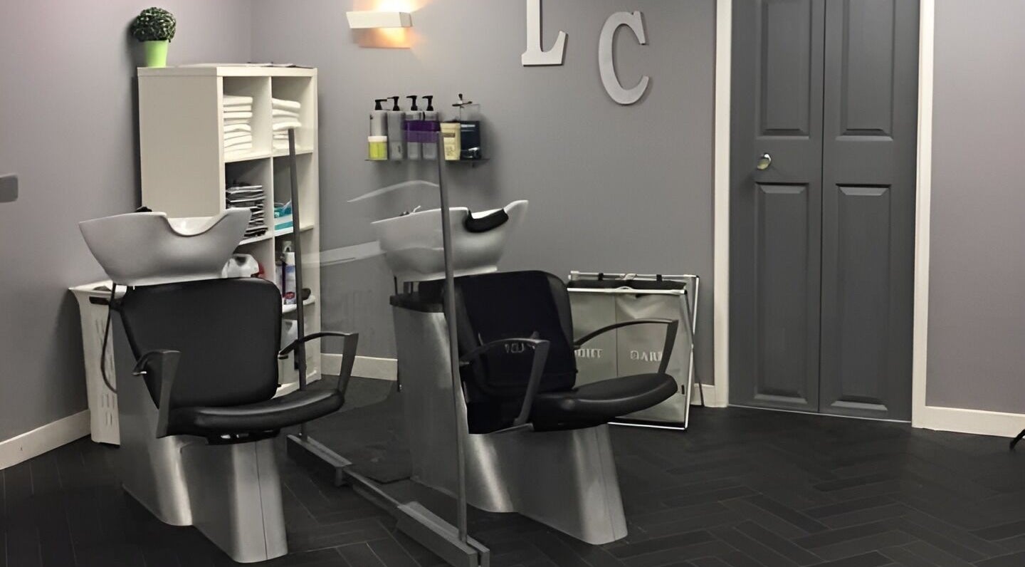 Modern hair washing station at Laura Caroline Hairdressing in Cheadle Hulme, England, GB.