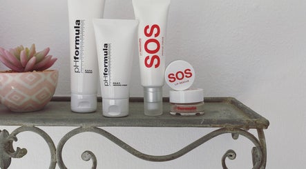 Skincare products displayed at Rose Lounge - Book with Landi, Somerset West, Western Cape, ZA.