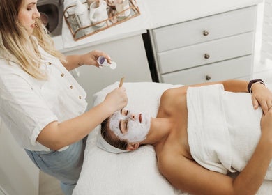 Facial treatment at Rose Lounge - Book with Landi in Somerset West, Western Cape, ZA. Relax and rejuvenate.