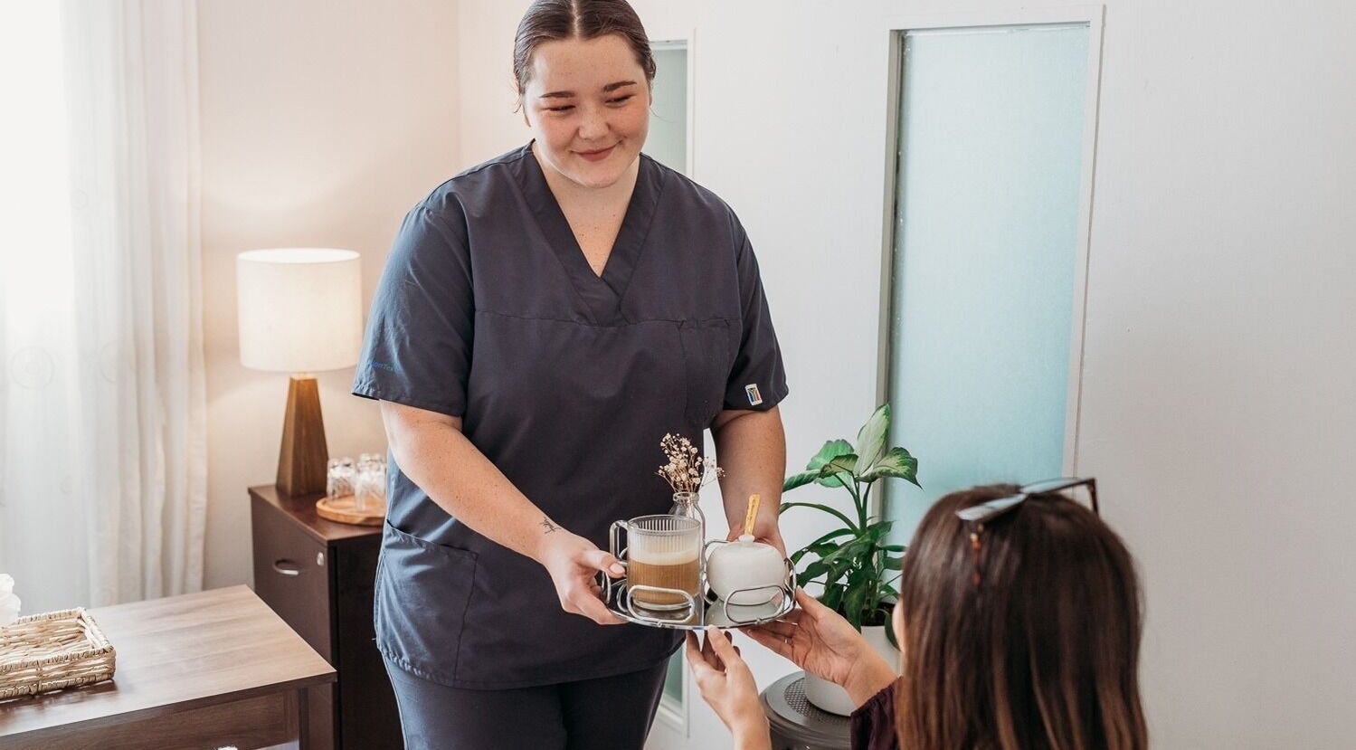 Cozy service at Rose Lounge Boutique - Book with Ashley in Somerset West, Western Cape, ZA, enhancing relaxation.