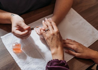 Manicure session at Rose Lounge Boutique - Book with Ashley in Somerset West, Western Cape, ZA.