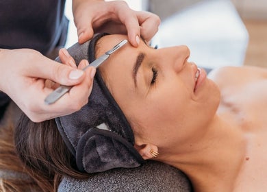 Precision eyebrow shaping at Rose Lounge Boutique - Book with Ashley, Somerset West, Western Cape, ZA.