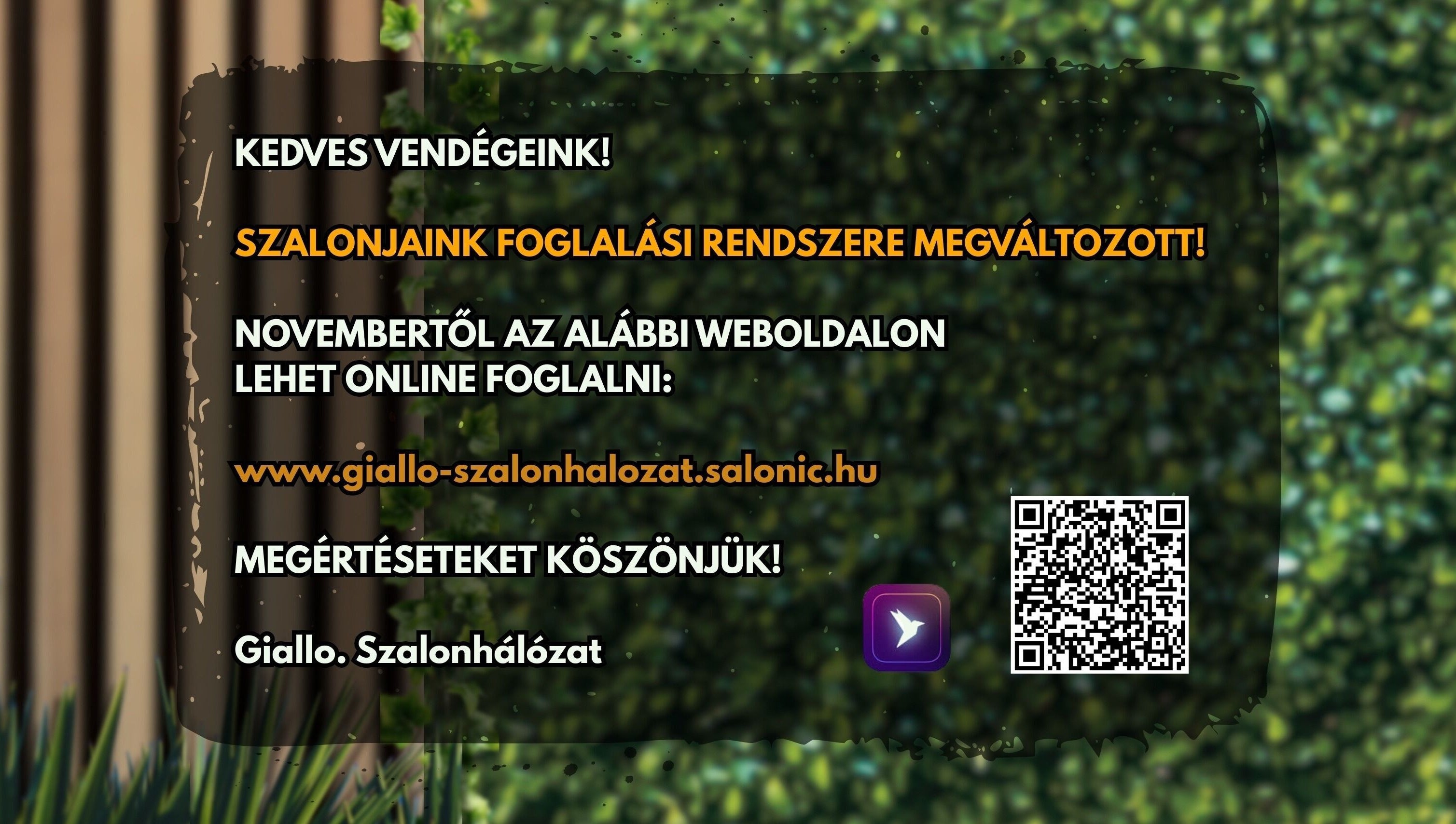 Foglalási rendszer változás: Giallo. Szalon & Barber Shop - PÉCS, Pécs, HU online foglalások novembertől.