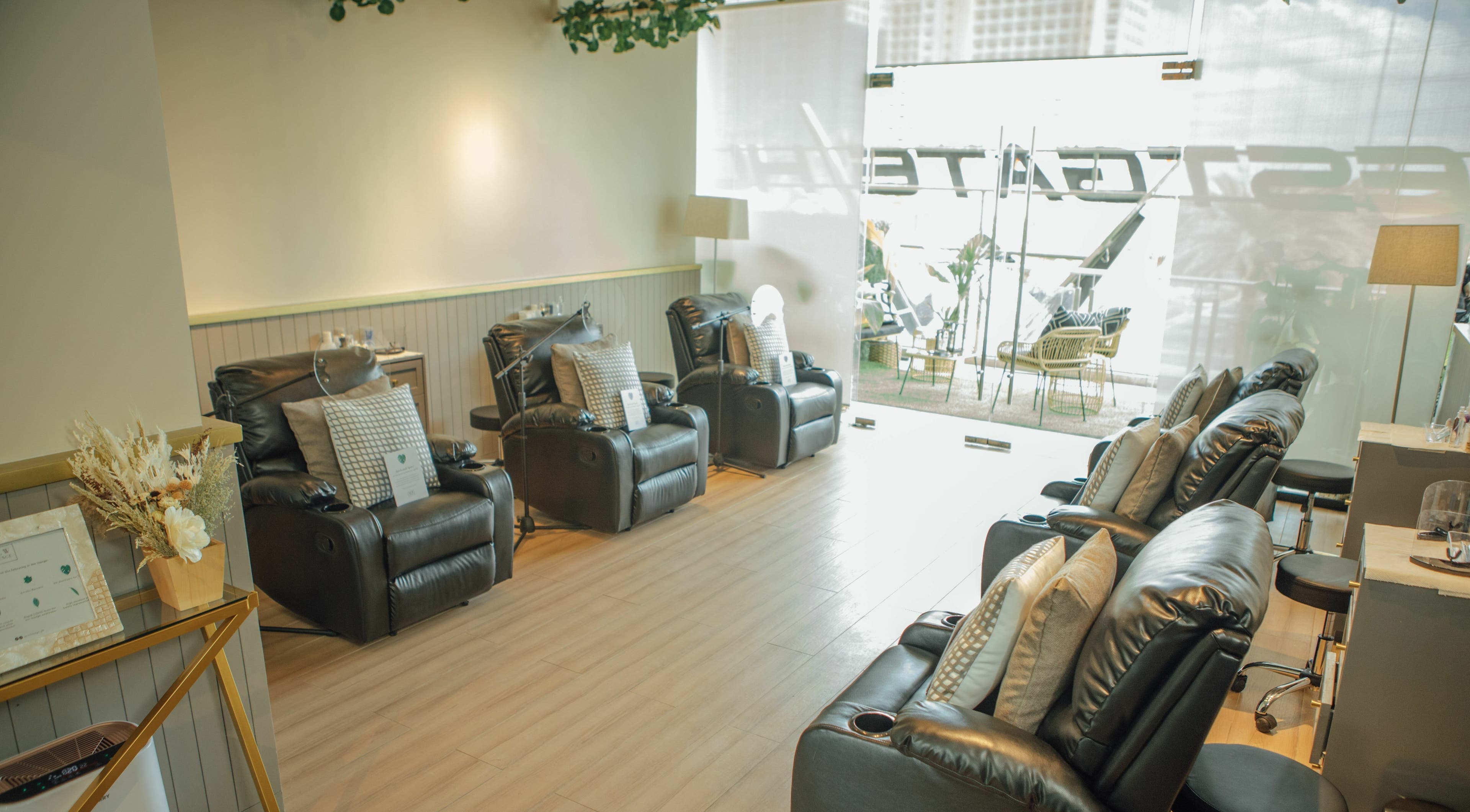 Luxurious seating at NEW Lounge Westgate Alabang, Muntinlupa, Metro Manila, PH. Cozy ambiance for ultimate relaxation.