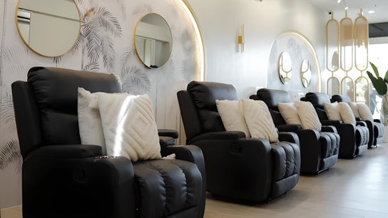 Elegant seating at NEW Lounge Sta Rosa, Santa Rosa, Calabarzon, PH with plush recliners and stylish decor.