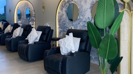 Comfortable seating area at NEW Lounge Sta Rosa, Santa Rosa, Calabarzon, PH with elegant decor and plush chairs.