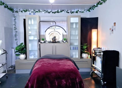 Elegant spa room at Lotus Embrace Beauty & Smile Studio - Richmond, Richmond, Tasman, NZ with calming décor.