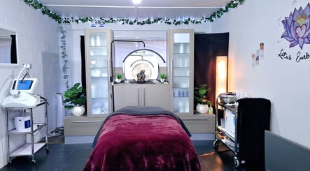 Elegant spa room at Lotus Embrace Beauty & Smile Studio - Richmond, Richmond, Tasman, NZ with calming décor.
