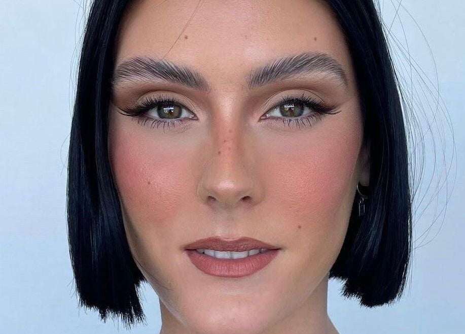 Close-up beauty look at Claire Andrea, Brisbane, Queensland, AU, showcasing impeccable makeup artistry.