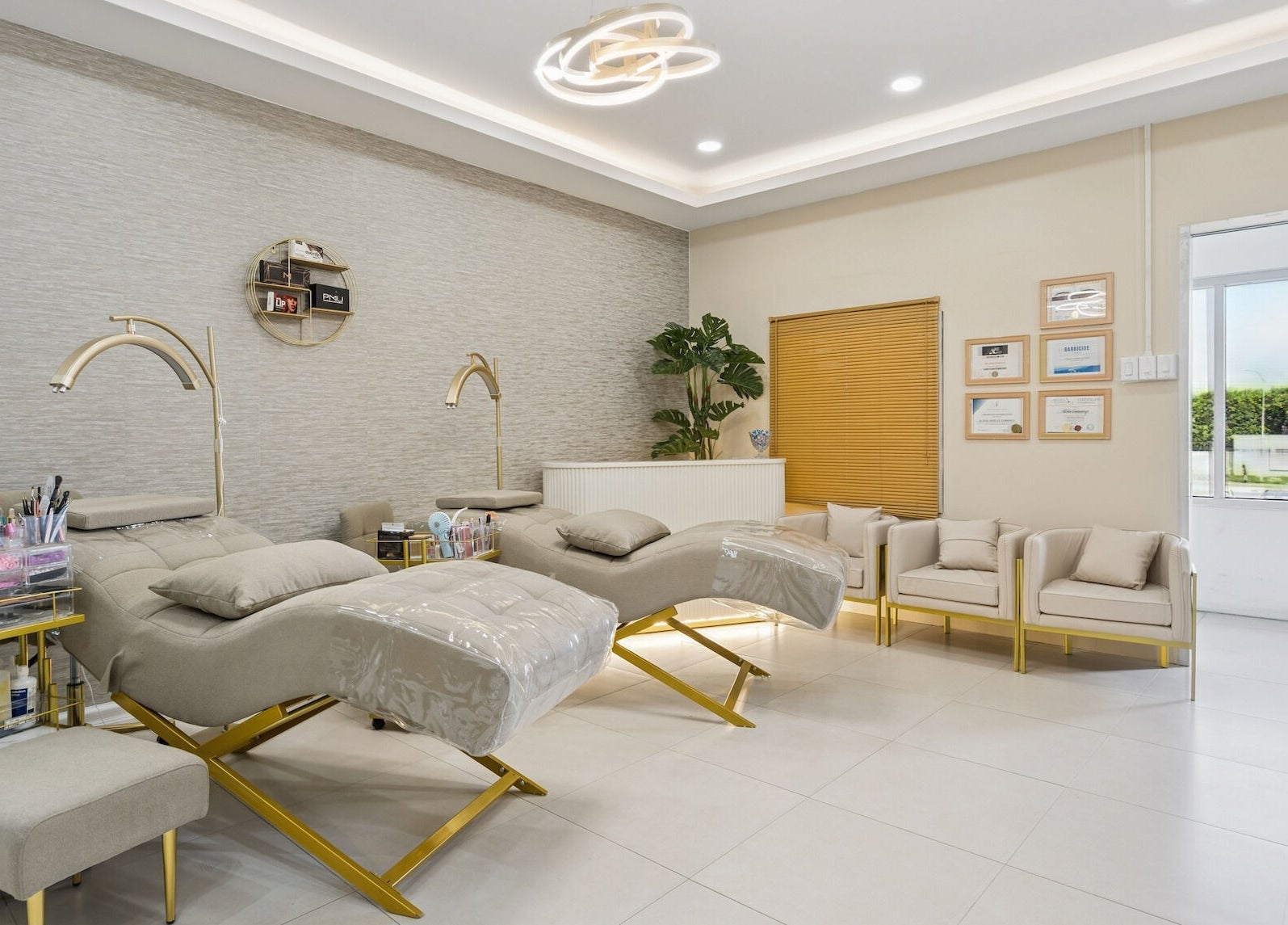 Luxurious spa setting at Heights of Slay, Arima, Arima Borough Corporation, TT showcasing elegance and comfort.