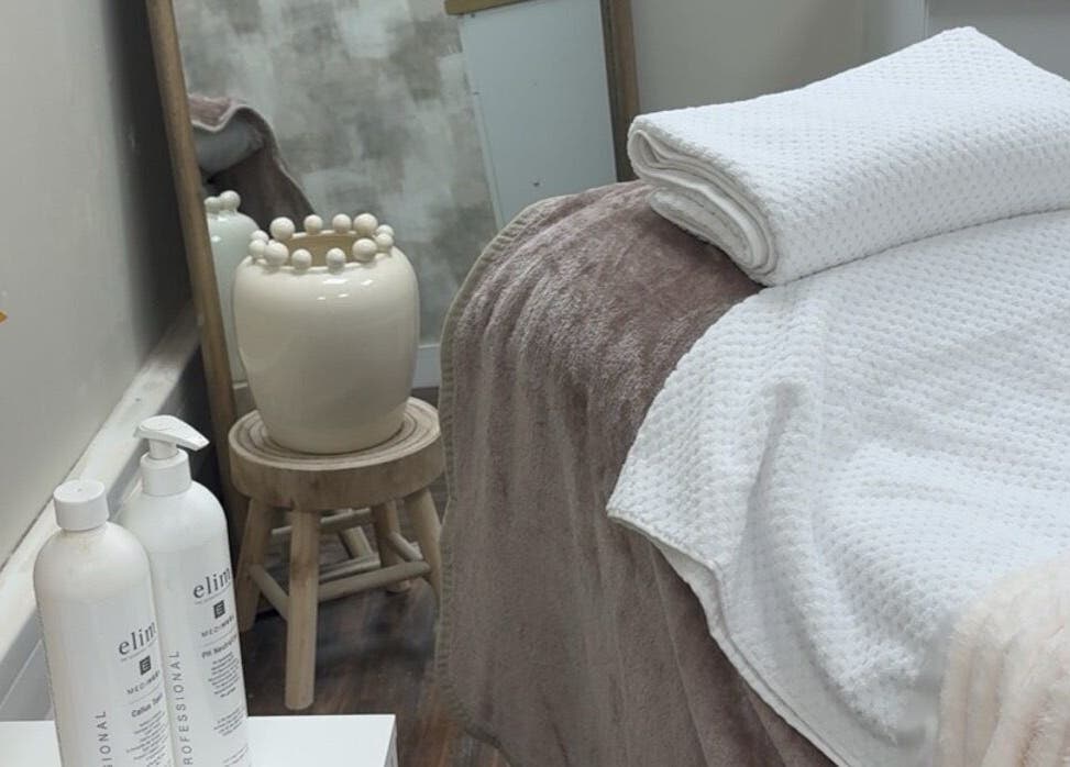 Tranquil treatment room at Scott McKinnon Aesthetics and Skin Clinic in Saltcoats, Scotland, GB.