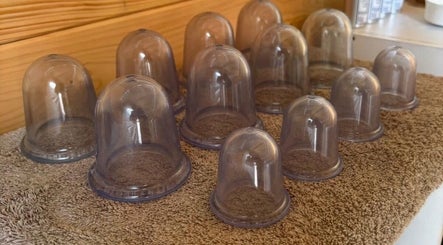 Cupping therapy cups at Rio Bluebell Therapies, Salisbury, England, GB, enhance holistic wellness.