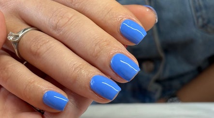 Vibrant blue manicure by Nails by Sonya Stark in Leeds, England, GB. Perfectly polished for a chic look.