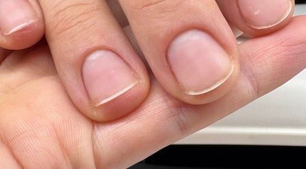 Close-up of manicured nails at Nails by Sonya Stark, Leeds, England, GB, showcasing natural beauty.