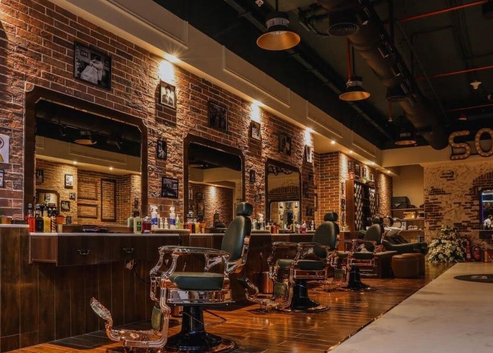 Soho Vintage Barbers | Sheikh Zayed Road, Dubai, Dubai, AE interior showcasing rustic charm and classic barber chairs.