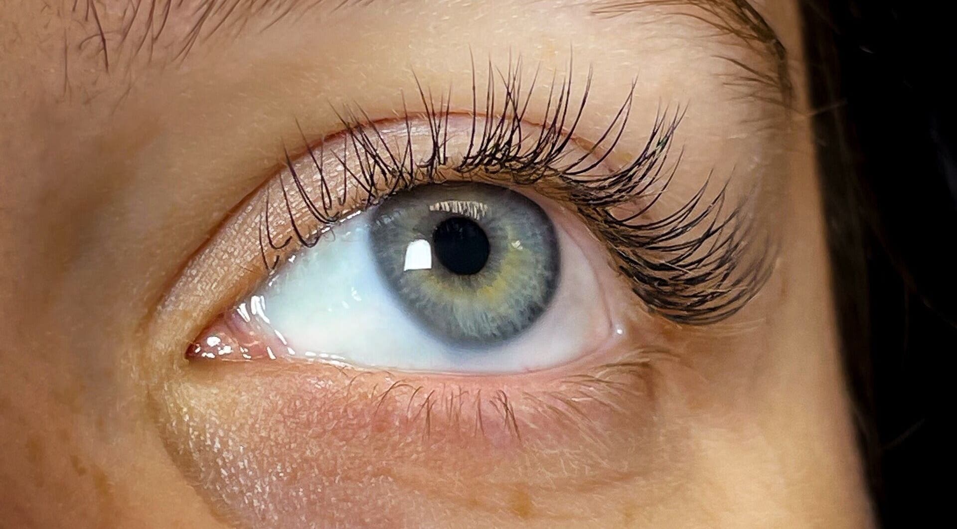 Close-up of elegantly curled lashes at Rhythmic Beauty Lounge - Dodgeville, Dodgeville, Wisconsin, US.