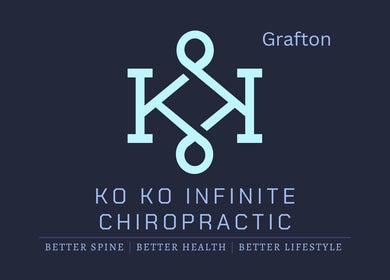 Logo of Ko Ko Infinite Chiropractic Grafton, Auckland, Auckland, NZ, featuring the tagline 'Better Spine, Better Health.'